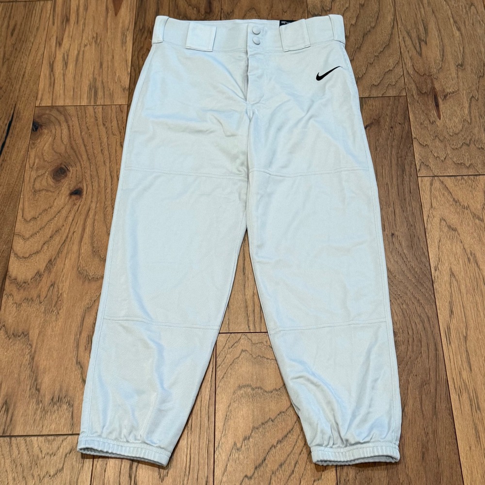 Nike Boys Vapor Pro Slim Fit Baseball Pants Wolf Grey AA9805-012 Size Large NWT
